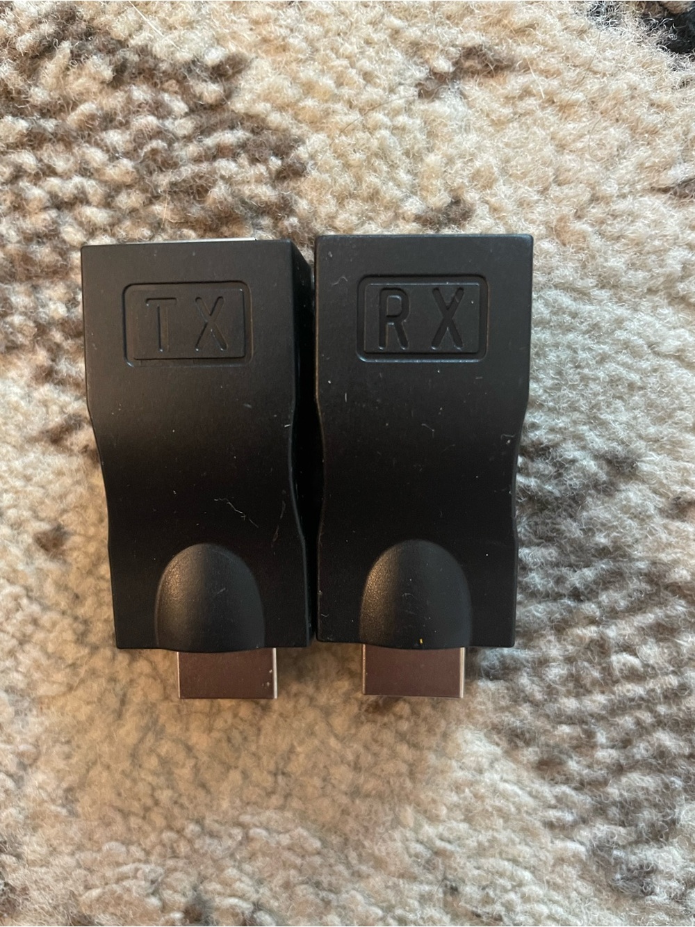 Pair of Black TX/RX HDMI Adapters